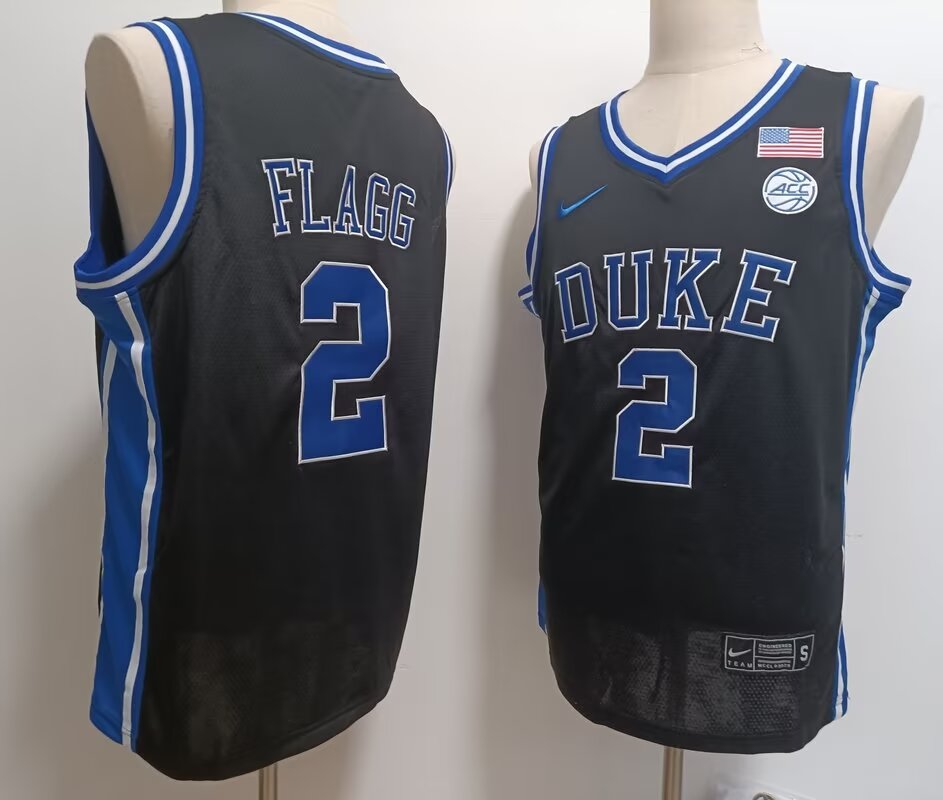 Men Duke Blue Devils  #2 Cooper Flagg black 2024 Nike NCAA jersey